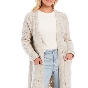 Chelsea & Violet Open Front Duster/Long Cardigan/Sweater